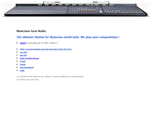 Tablet Screenshot of musicians-gear.com